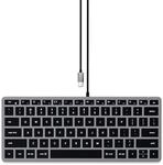 SATECHI Slim Kabelgebundene Tastatur mit Hintergrundbeleuchtung,