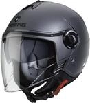 Caberg Jethelm RIVIERA V4 X gun matt mit Sonnenblende und langem Visier ECE...