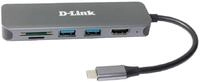 D-Link DUB-2327 6-in-1 USB-C Hub mit Power Delivery (PD 60W, 4K HDMI, 2 USB 3.0