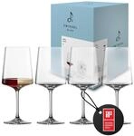 Zwiesel Glas Weinglas f&uuml;r Rot- & Wei&szlig;wein Echo (4-er Set), moderne Weingl&auml;ser mit