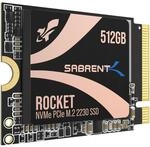 SABRENT 2230 M.2 NVMe Gen 4 512GB, Interne SSD 5000 MB/s Lesen, PCIe 4.0 X4, Internes