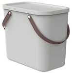 Rotho Albula Aufbewahrungsbox mit Deckel 25l | Praktische Box mit Henkel | sicher