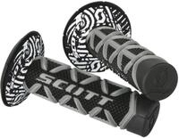 SCOTT Diamond MX Motorrad Griffe inkl.Donut schwarz/grau