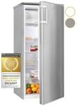 Exquisit K&uuml;hlschrank KS185-4-HE-040E inoxlook | 190 l Nutzinhalt | Alarm 