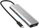j5create USB4 Dual 4K Multi-Port Hub -5 in 1 USB4 Hub mit PD 85W, Dual 4K Display,