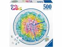 Ravensburger Puzzle 17349 - Circle of Colors Rainbow Cake - 500 Teile Rundpuzzle für
