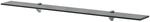 vidaXL Wand Regal Glasregal Glasboden Glasablage Badregal Schwarz 100x10 cm 8 mm