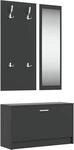 vidaXL Flurm&ouml;bel Set 3-TLG. Garderobenset Garderobe Kompaktgarderobe Dielenm&ouml;bel