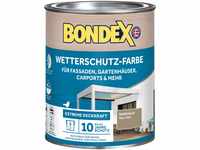 Bondex Wetterschutz Farbe Marehalm (RAL7034) 0,75 Lfür 7 m² | Extreme...