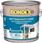 Bondex Wetterschutz Farbe Wei&szlig; 2,5 L f&uuml;r 23 m&sup2; | Extreme Deckkraft |...