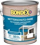 Bondex Wetterschutz Farbe Wei&szlig; 7,5 L f&uuml;r 68 m&sup2; | Holzfarbe mit extremer...