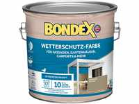 Bondex Wetterschutz Farbe Marehalm (RAL7034) 2,5 L für 23 m² | Extreme...