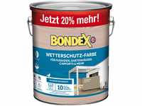 Bondex Wetterschutz Farbe Marehalm (RAL7034) 3 L für 27 m² | Extreme...