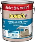 Bondex Wetterschutz Farbe Marehalm (RAL7034) 3 L f&uuml;r 27 m&sup2; | Extreme...
