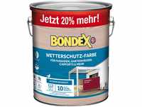 Bondex Wetterschutz Farbe Purpurrot (RAL3004) 3 L für 27 m² | Extreme...