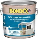 Bondex Wetterschutz Farbe Achatgrau (RAL7038) 2,5 L f&uuml;r 23 m&sup2; | Extreme...