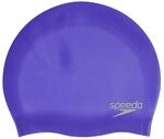 Speedo Kinder Einfarbige geformte Silikon-Badekappe | Trockene Haare | Kinder