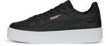 PUMA Damen Carina Street Sneaker, Black Rose Gold White Metallic, 42.5 EU