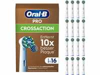 Oral-B Pro CrossAction Aufsteckbürsten für elektrische Zahnbürste, 16 Stück,