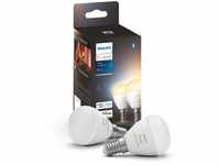 Philips Hue White Ambiance E14 Luster LED Lampe, dimmbar, alle Weißschattierungen,