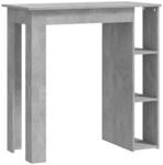 vidaXL Bartisch mit Regal Bartresen Stehtisch Tresentisch Bistrotisch...