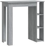 vidaXL Bartisch mit Regal Bartresen Stehtisch Tresentisch Bistrotisch...