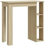 vidaXL Bartisch mit Regal Bartresen Stehtisch Tresentisch Bistrotisch...