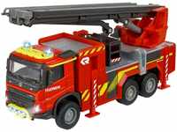 Majorette - Volvo Feuerwehr-Truck (19 cm) hochwertiges Modellauto mit ausklappbarer