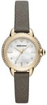 Emporio Armani Watch for Women, 32mm Quarz-Dreizeigerwerk mit Lederarmband