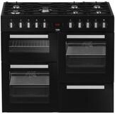 Piano de cuisson &eacute;lectrique BEKO - 6 gaz + 1 wok - 100 cm - PF335325DB