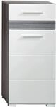 trendteam smart living - Set One - Standschrank - Wei&szlig; Hochglanz/Rauchsilber -