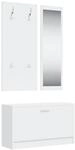 vidaXL Flurm&ouml;bel Set 3-TLG. Garderobenset Garderobe Kompaktgarderobe Dielenm&ouml;bel