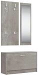 vidaXL Flurm&ouml;bel Set 3-TLG. Garderobenset Garderobe Kompaktgarderobe...