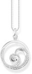 THOMAS SABO Kette Welle mit wei&szlig;en Steinen 925 Sterlingsilber