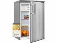 Exquisit Kühlschrank KS16-4-H-010D inoxlook | Kühlschrank mit Gefrierfach