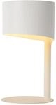 LUCIDE KNULLE - Tischlampe - &Oslash; 15 cm - 1xE14 - Wei&szlig;
