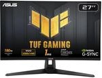 ASUS TUF Gaming VG27AQ3A - 27 Zoll WQHD Monitor - 180 Hz, 1ms GtG, G-Sync,...