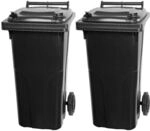 PROREGAL SuperSparSet 2x 2-Rad-M&uuml;lltonne MGB | HDPE-Kunststoff | 120 Liter 