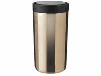 Stelton - Thermobecher - To Go Click - Edelstahl - Farbe: dunkel gold - (ØxH)...