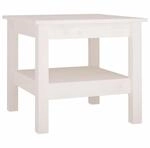 vidaXL Couchtisch Wei&szlig; 45 x 45 x 40 cm Massivholz Kiefer