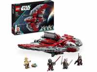 LEGO Star Wars Ahsoka Tanos T-6 Jedi Shuttle Set, baubares Raumschiff-Spielzeug mit 4