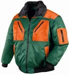 teXXor 4178-M Pilotenjacke "Oslo", Gr&ouml;&szlig;e M, Gr&uuml;n/Orange