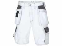 teXXor Canvas Shorts "Bermuda", kurze Arbeits / Berufshose, Größe 54, weiß / grau,