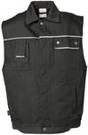 Planam 2164056 Canvas 320 Weste, Schwarz/Schwarz, Gr&ouml;&szlig;e XL