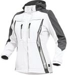 Leibw&auml;chter Damen Softshelljacke &ndash; wei&szlig; &ndash; Gr. 36 &ndash; atmungsaktiv, wind-...