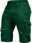 Leibw&auml;chter Arbeitsshorts Herren Flex Line Gr&uuml;n &ndash; Gr&ouml;&szlig;e 42 &ndash; Robuste Cargo