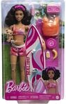 Barbie - Surfer-Puppe mit Surfbrett und H&uuml;ndchen, Handtuch und Radio f&uuml;r