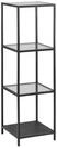 AC Design Furniture J&ouml;rn Metall B&uuml;cherregal mit 3 Ablagen, Regal aus Metall und