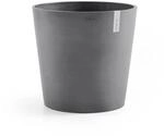 Ecopots | Blumentopf Gross | Amsterdam | 50 cm Durchmesser | grau | Blumenk&uuml;bel
