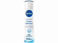 NIVEA Fresh Natural Deo Spray, Deo ohne Aluminium (ACH) mit sanfter Pflege,